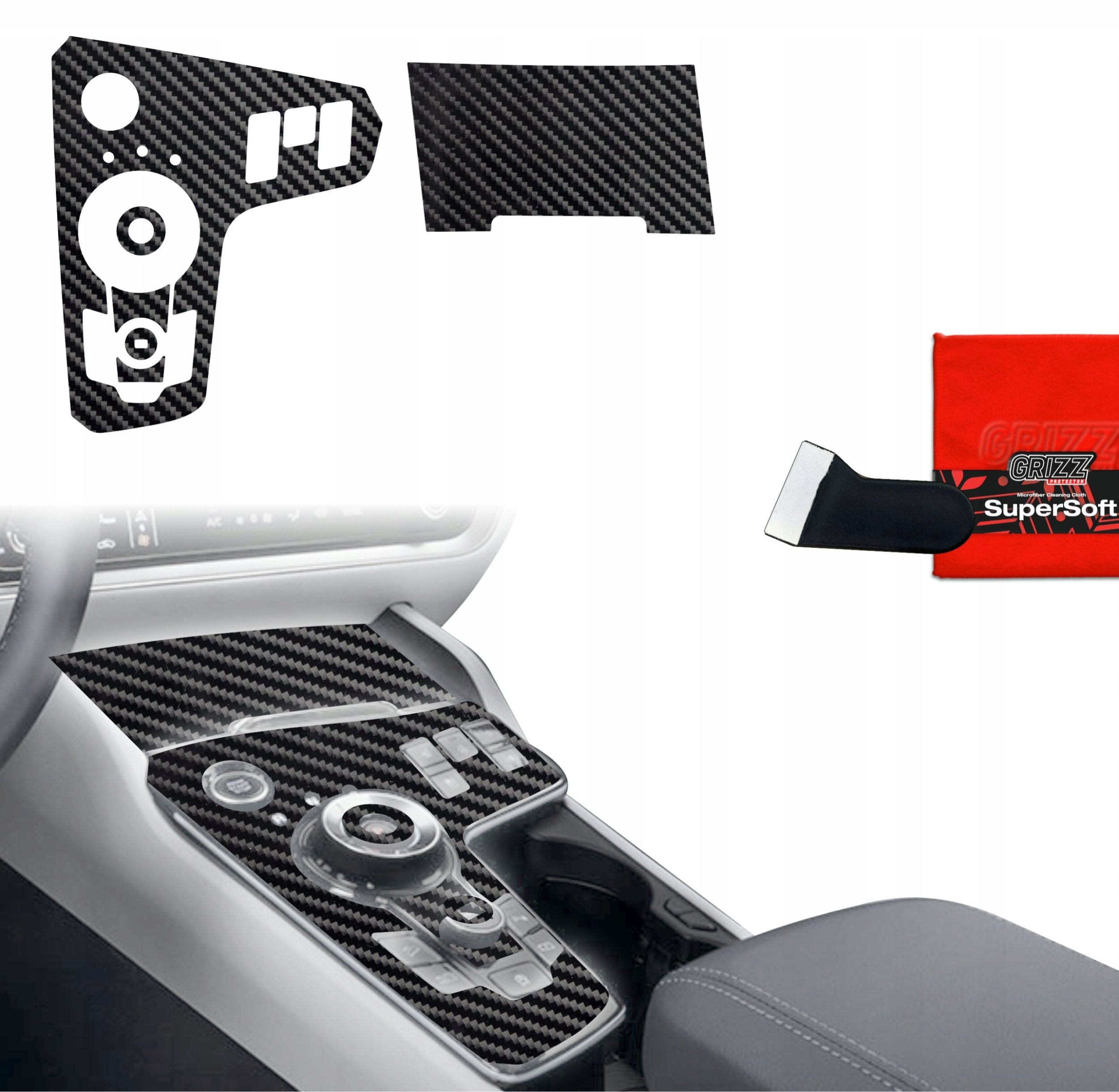 GrizzGlass  do wnętrza PianoSkin Carbon Glossy